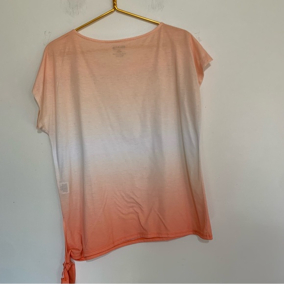 White Stag Coral Ombre Tee with Sparkle Detail Large - Picture 4 of 4